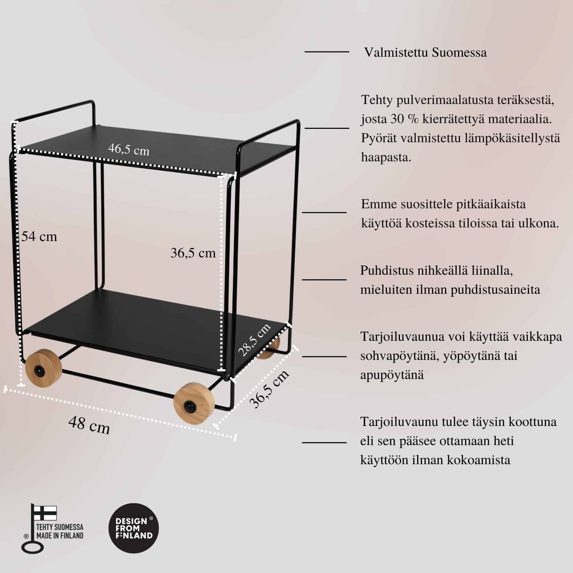 TAMPERE-tarjoiluvaunu