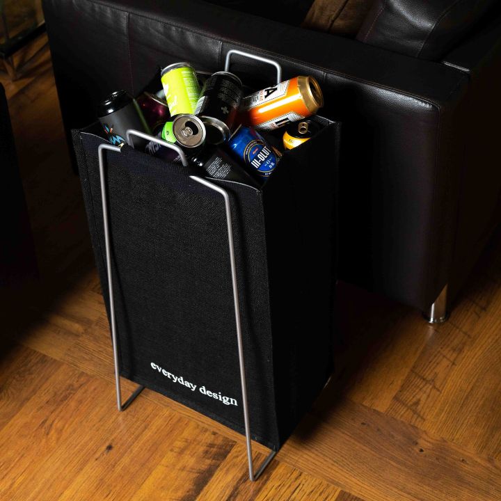 TURKU XL -kierrätysteline hopea