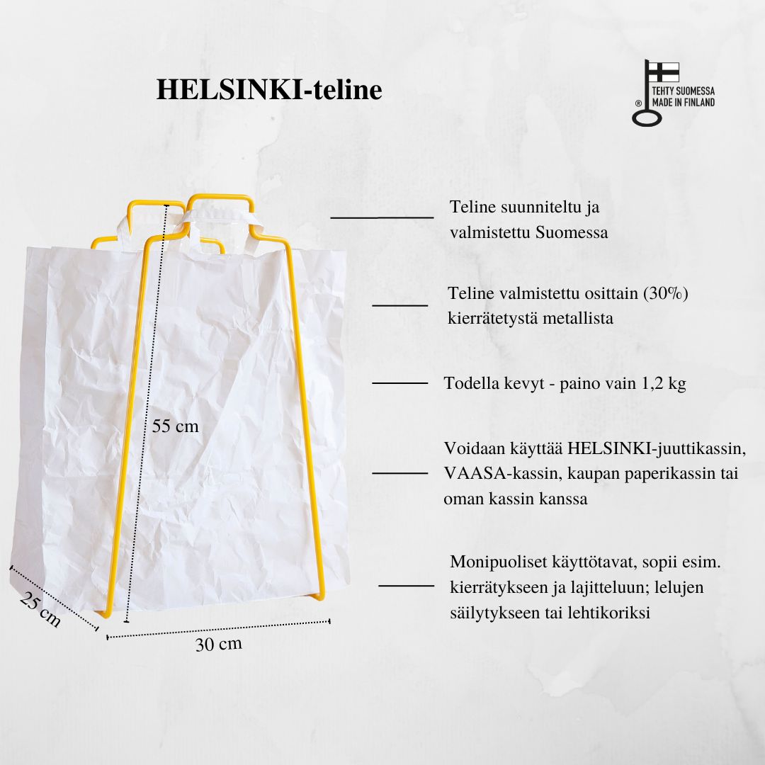 HELSINKI-kassiteline keltainen