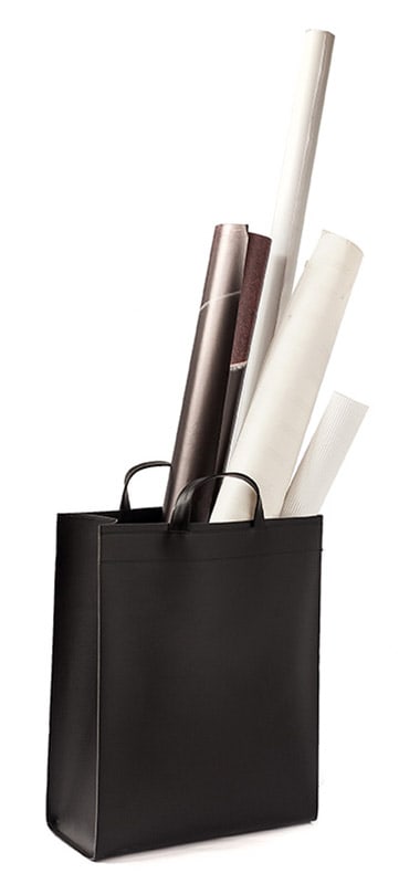 VAASA-kuitunahkakassi musta