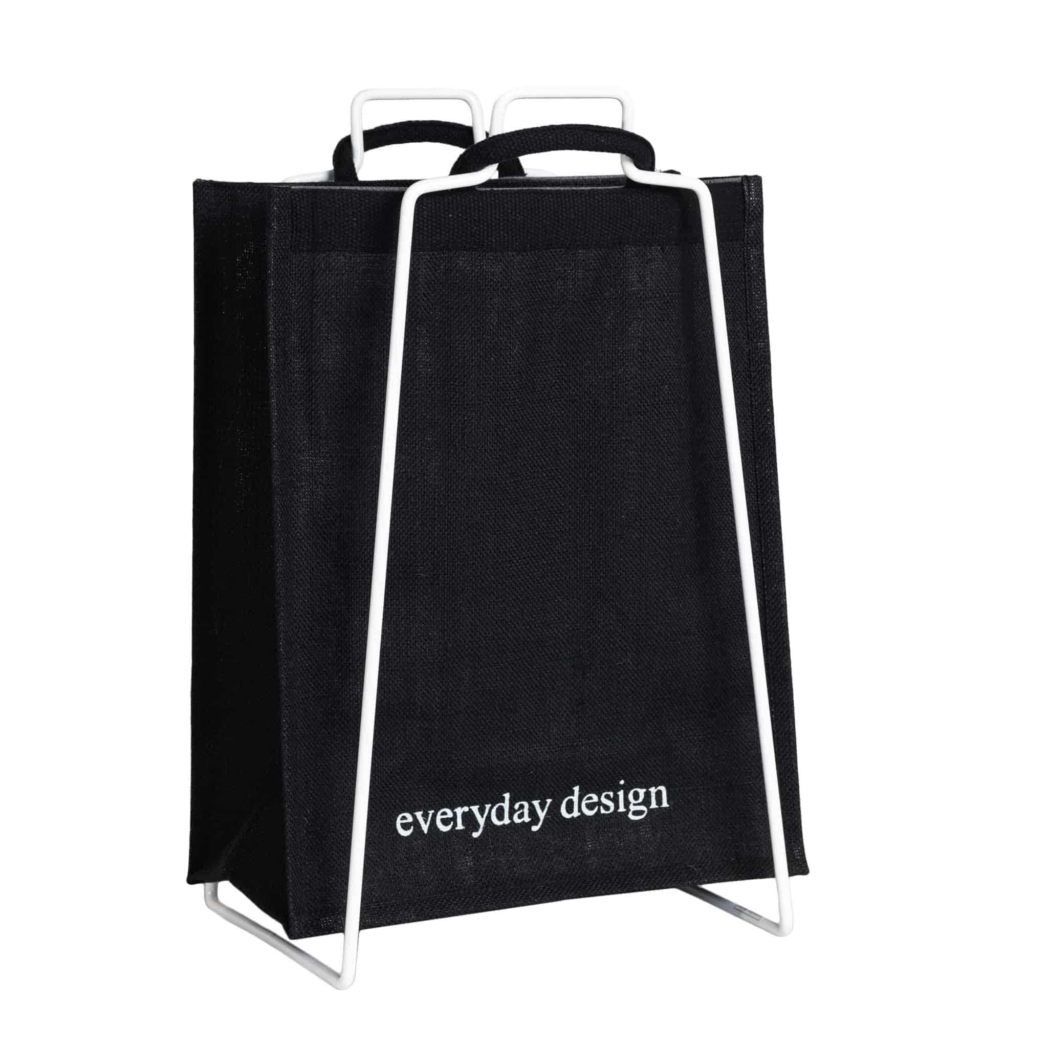 HELSINKI-kassiteline valkoinen ja juuttikassi