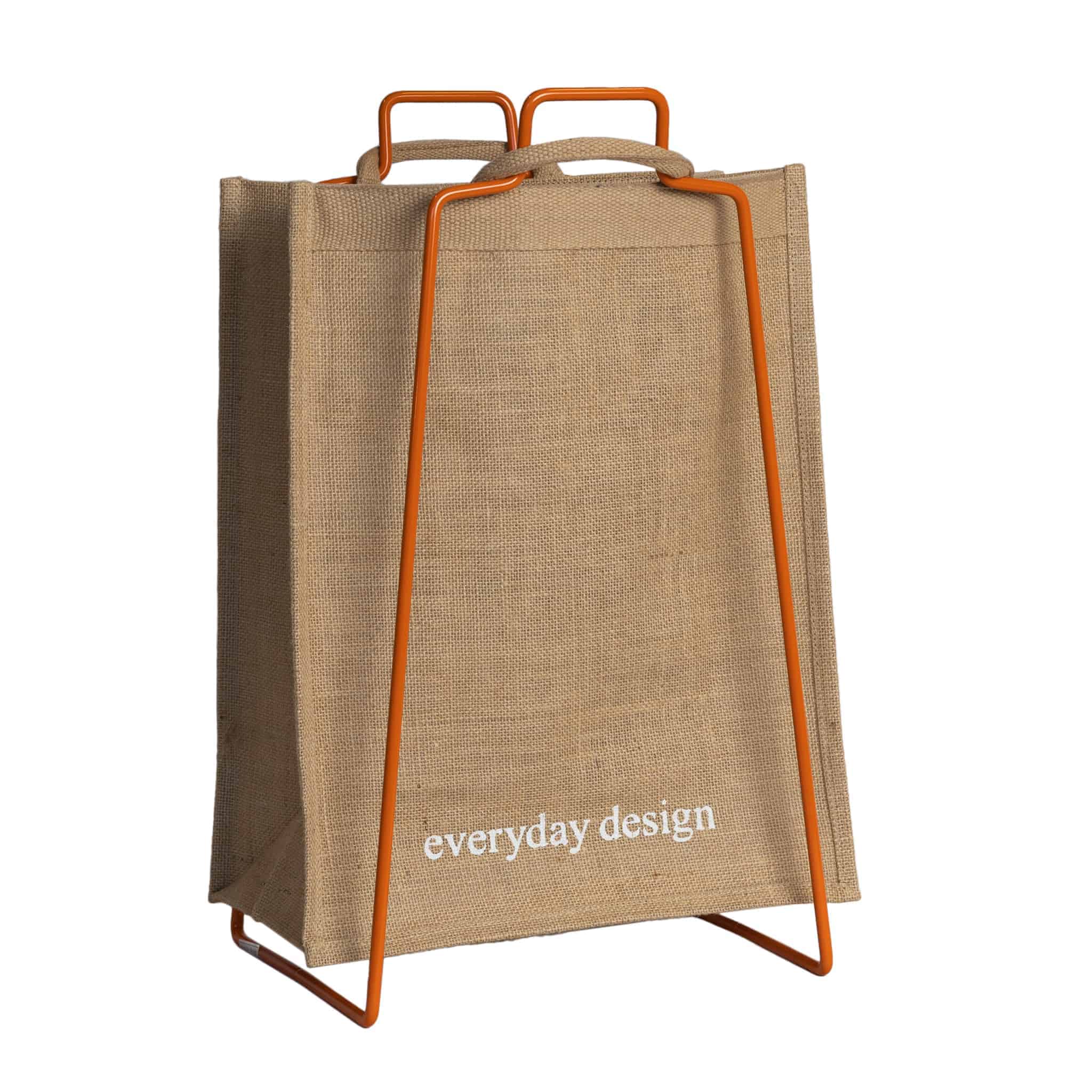 HELSINKI-kassiteline oranssi ja juuttikassi