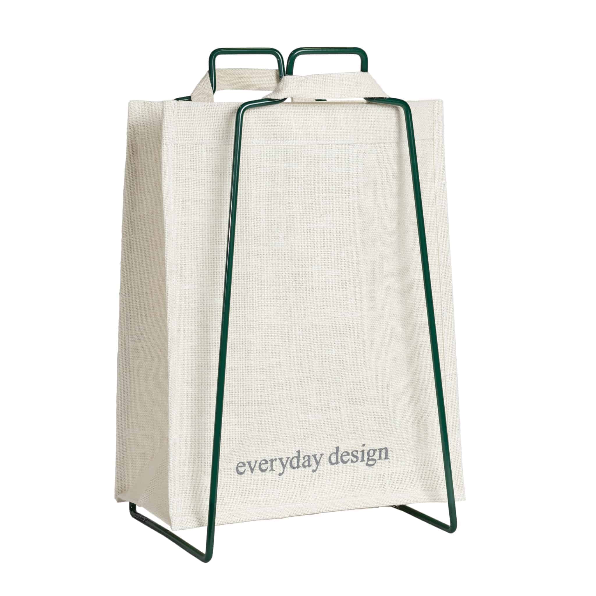 HELSINKI-kassiteline vihreä ja juuttikassi