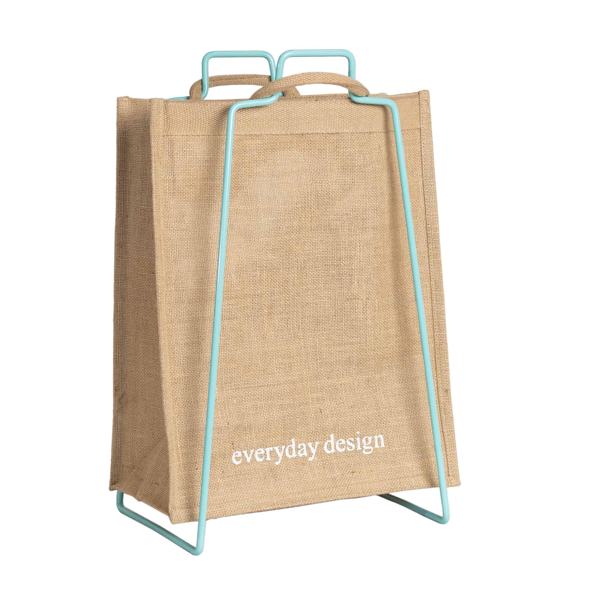 HELSINKI-kassiteline turkoosi ja juuttikassi