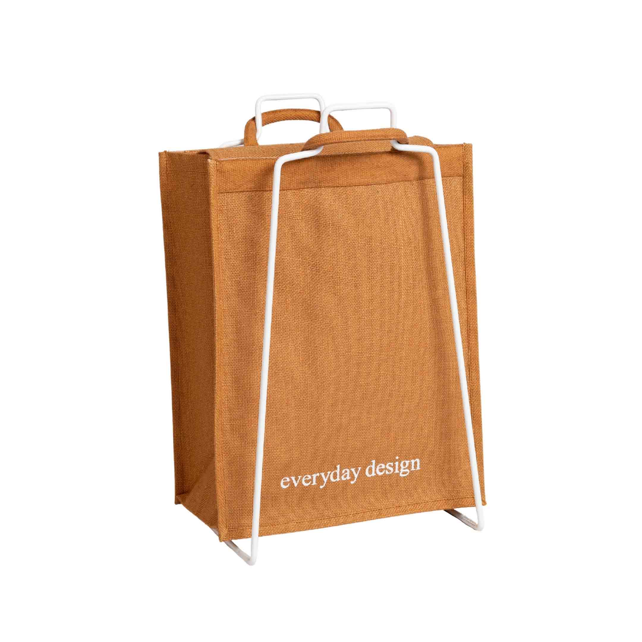 HELSINKI-kassiteline valkoinen ja juuttikassi