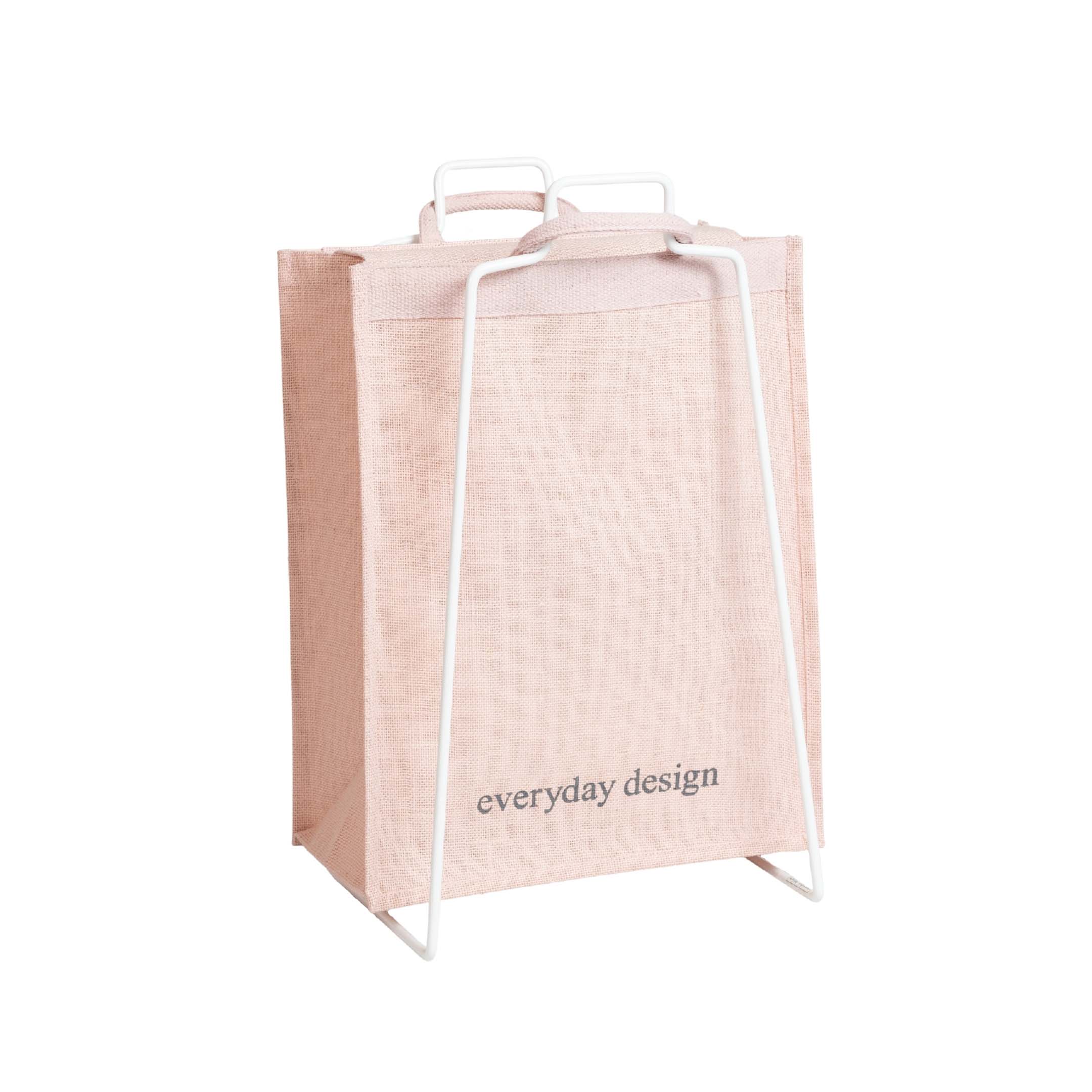 HELSINKI-kassiteline valkoinen ja juuttikassi