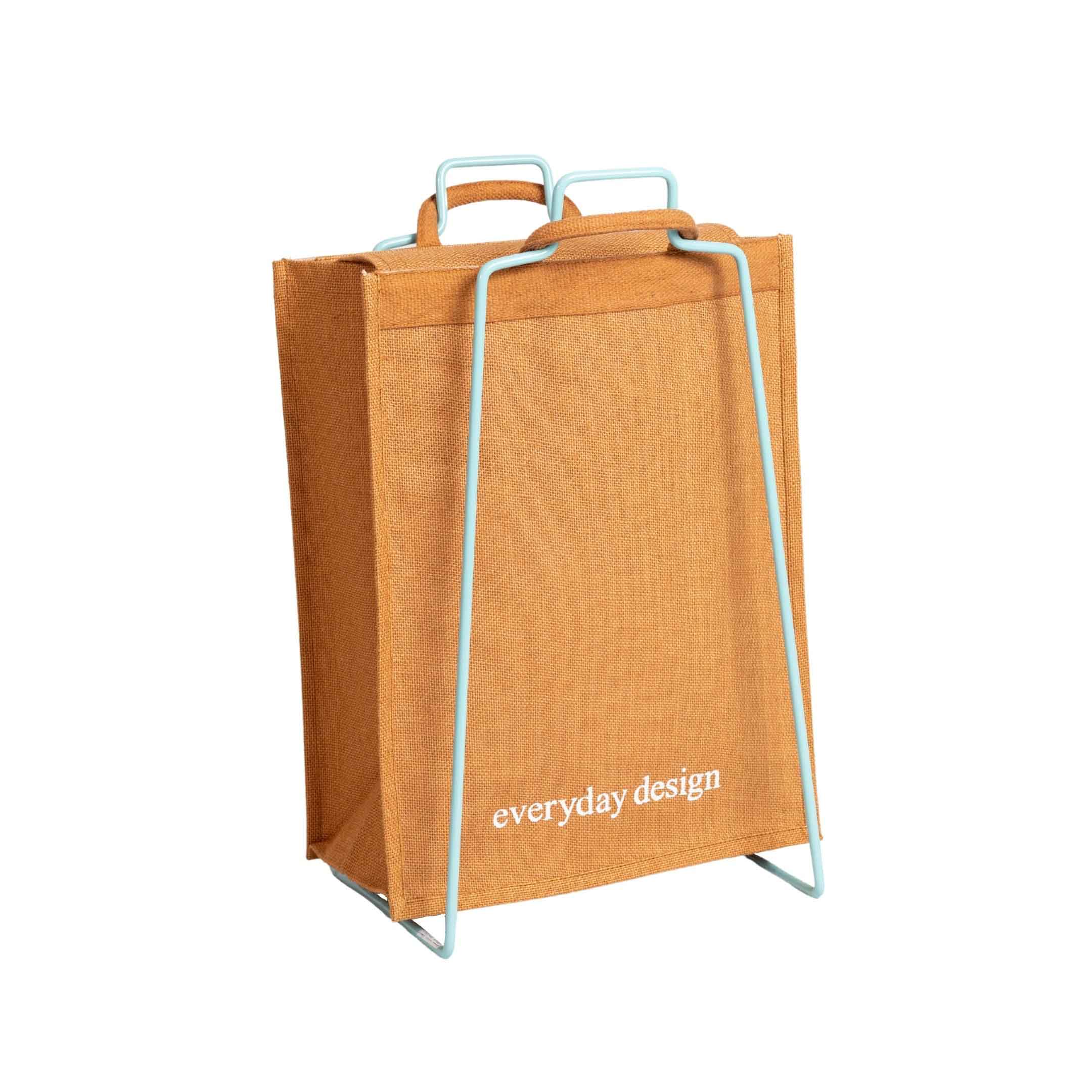 HELSINKI-kassiteline turkoosi ja juuttikassi