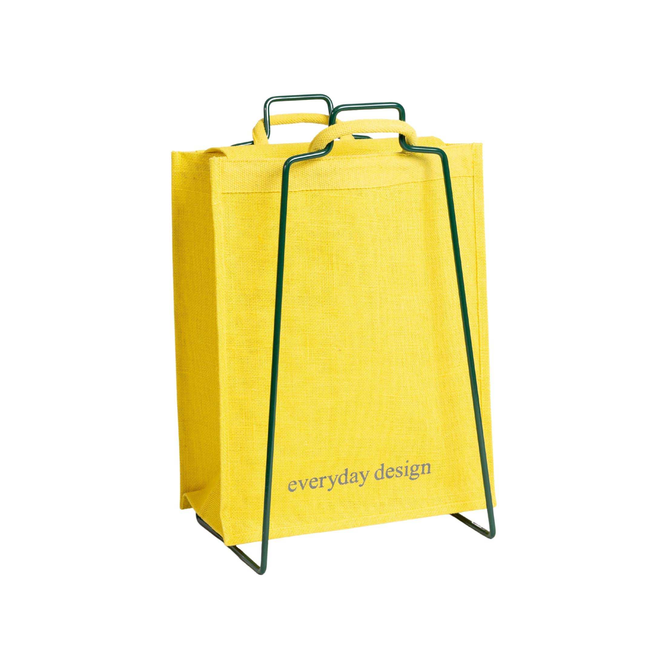 HELSINKI-kassiteline vihreä ja juuttikassi