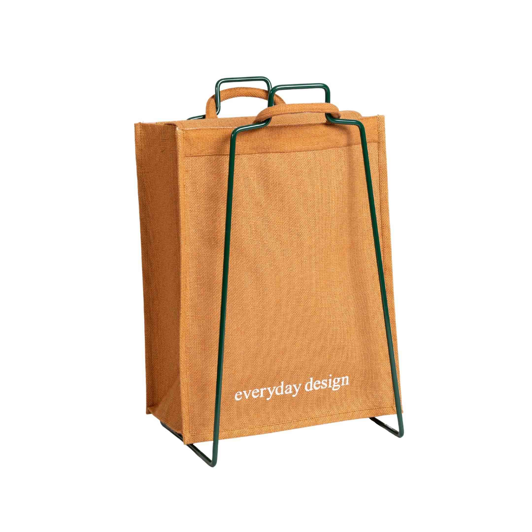 HELSINKI-kassiteline vihreä ja juuttikassi