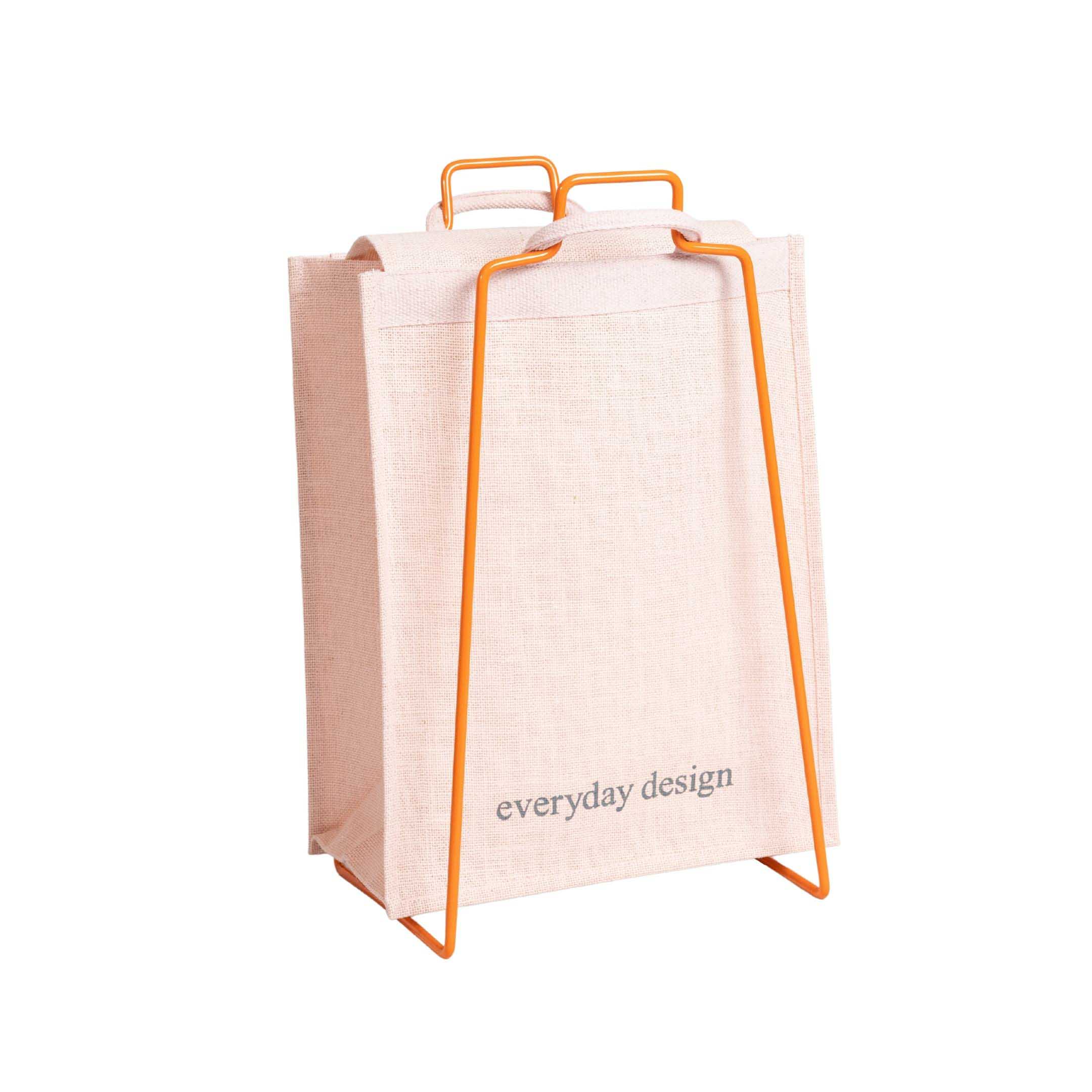 HELSINKI-kassiteline oranssi ja juuttikassi