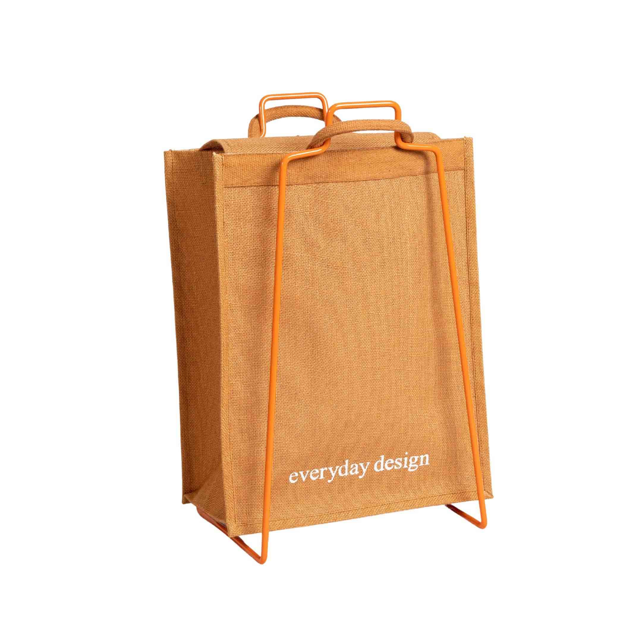 HELSINKI-kassiteline oranssi ja juuttikassi