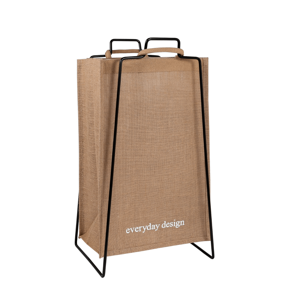 TURKU XL -kierrätysteline musta ja XL-kassi