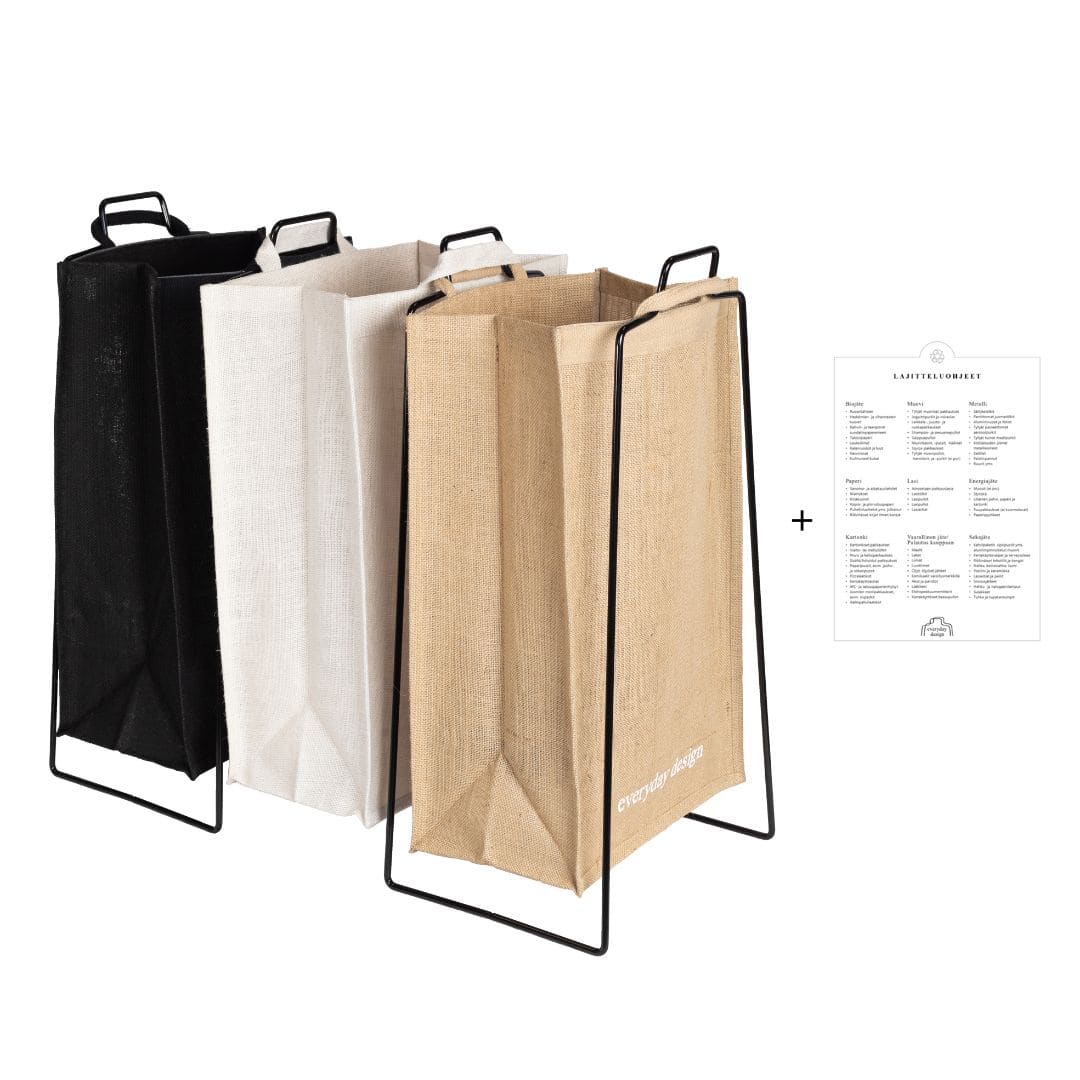 TURKU XL -kierrätyspaketti musta