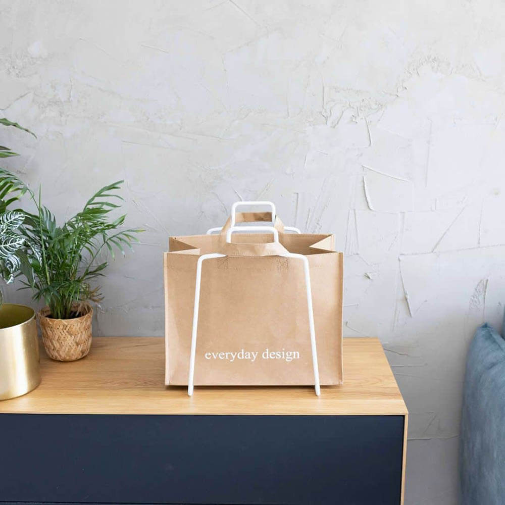 LAHTI-teline ja pestävä paperikassi