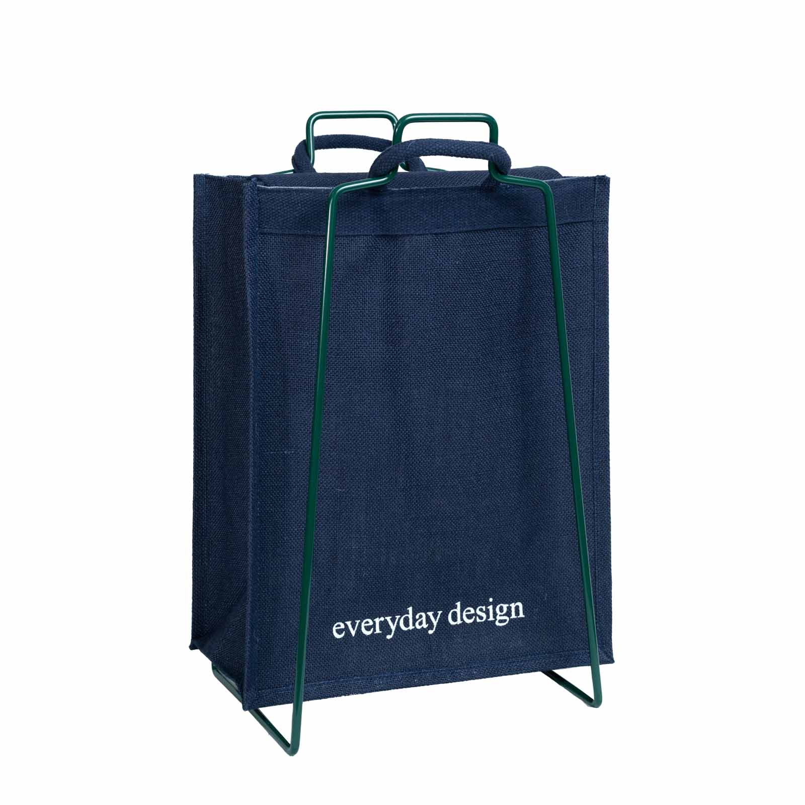 HELSINKI-kassiteline vihreä ja juuttikassi