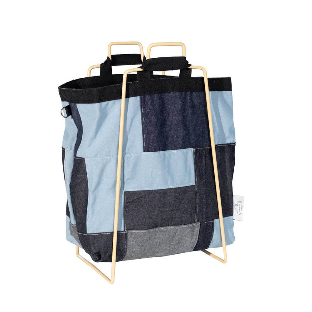 HELSINKI-kassiteline beige ja farkkukassi