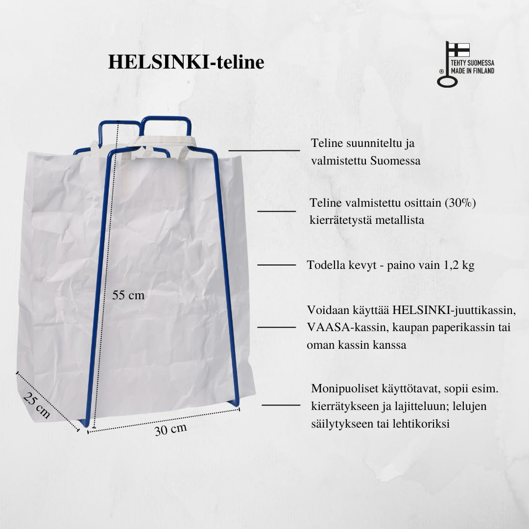 HELSINKI-kassiteline sininen