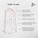 TURKU XL -kierrätysteline vaaleanpunainen