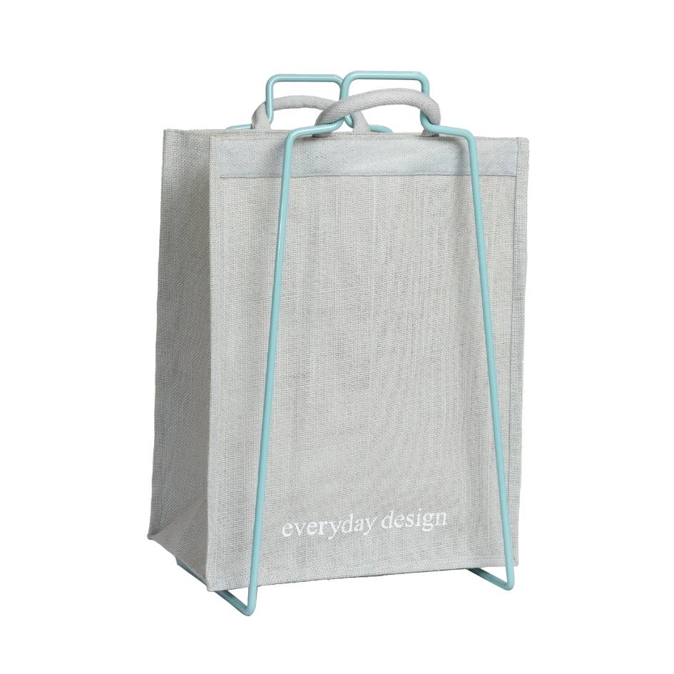 HELSINKI-kassiteline turkoosi ja juuttikassi