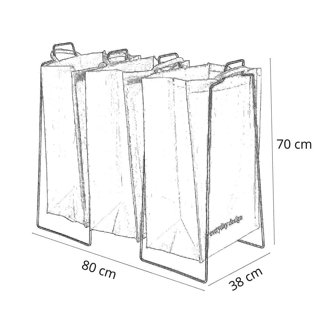 TURKU XL -kierrätyspaketti musta
