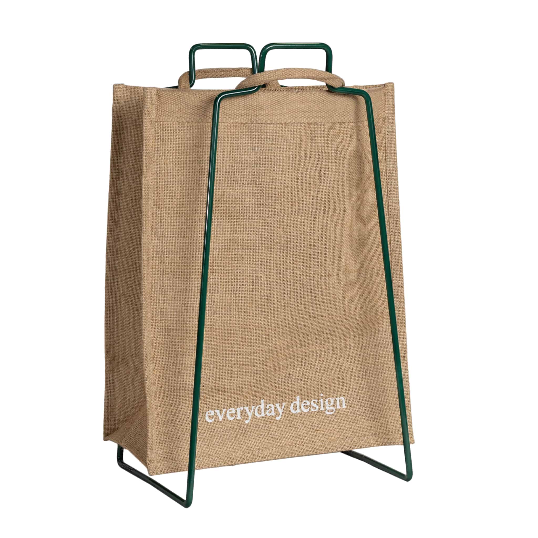 HELSINKI-kassiteline vihreä ja juuttikassi