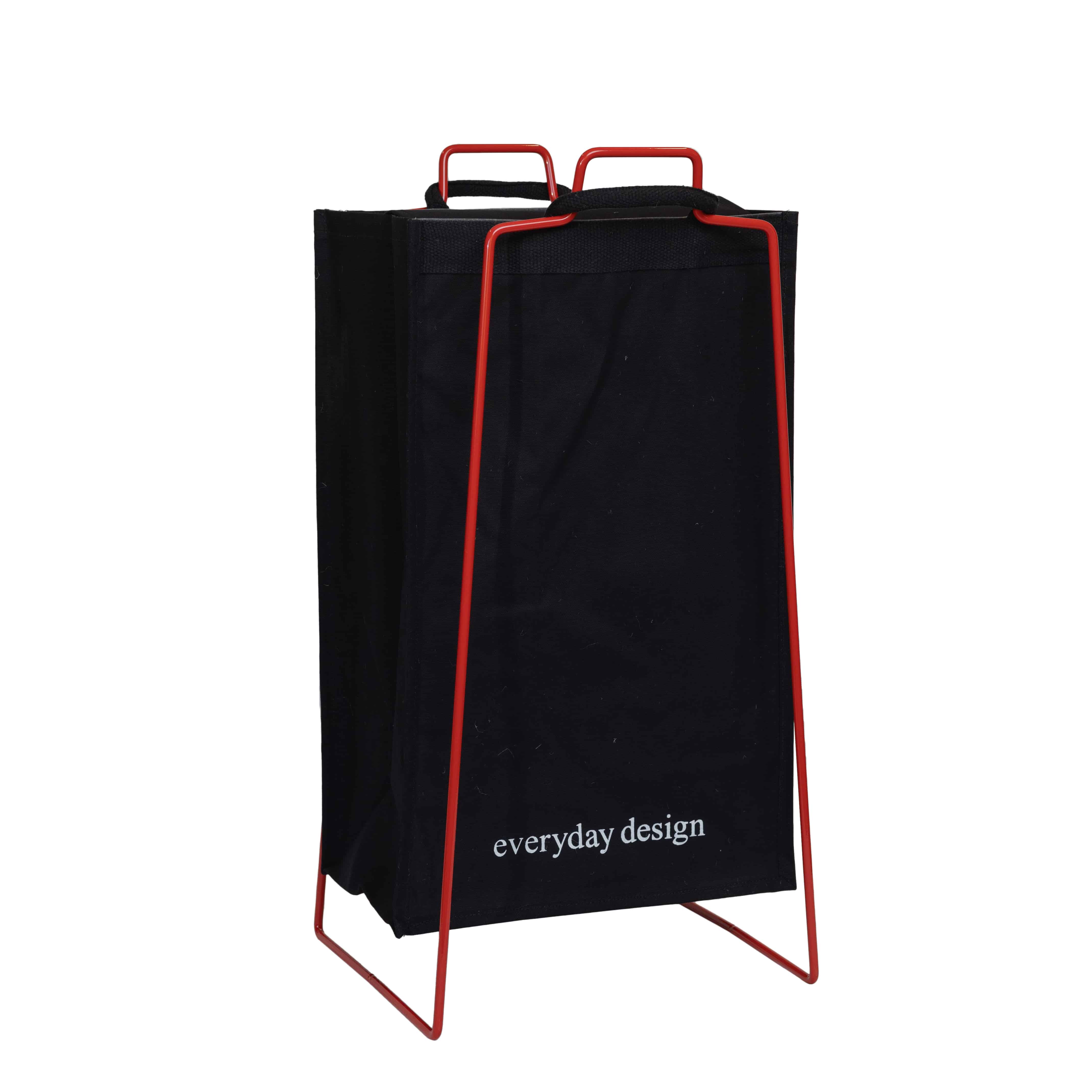 TURKU XL -kierrätysteline punainen ja XL-kassi